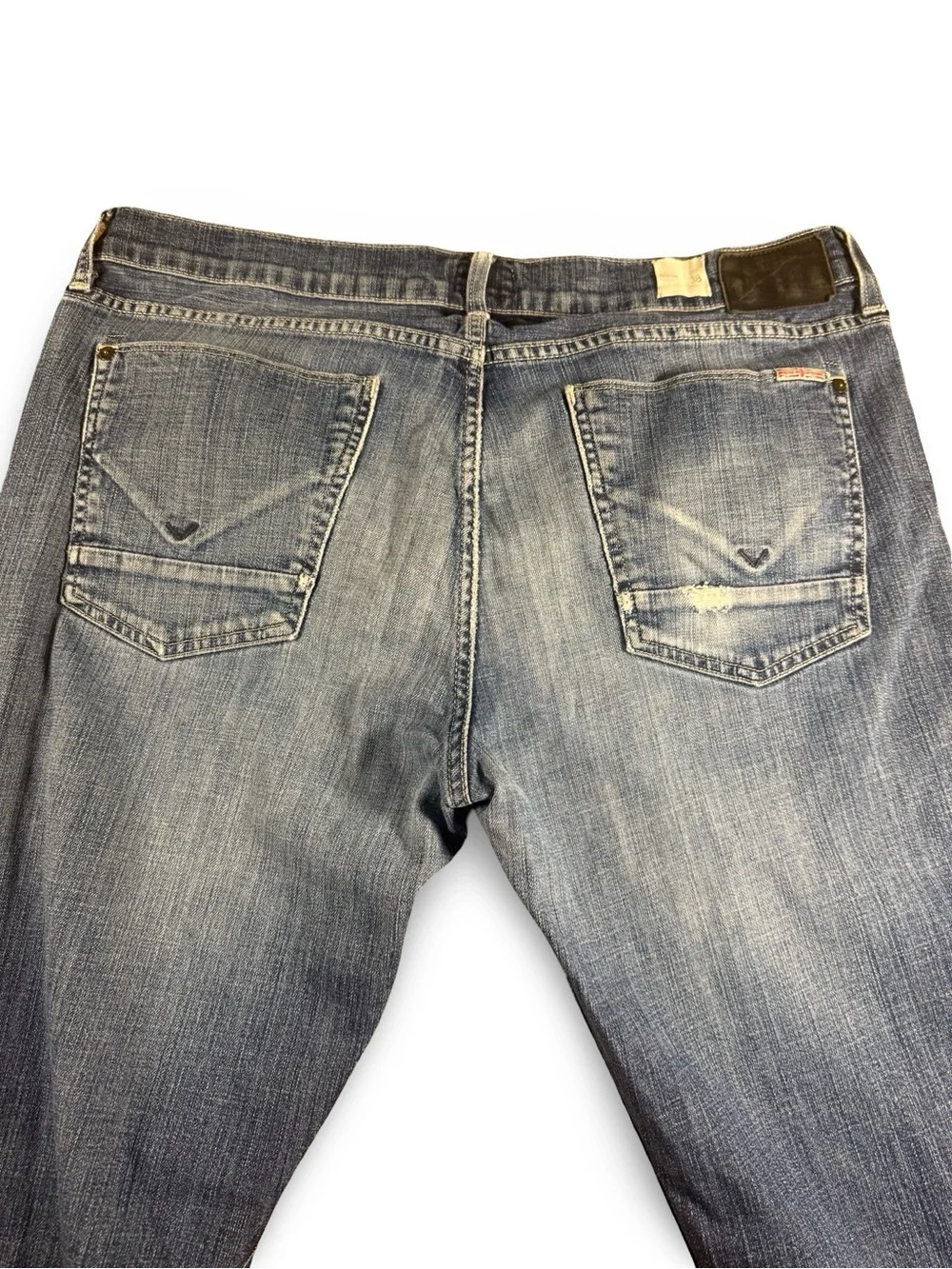 Hudson Jeans Byron Straight Five Pocket Mens Waist 38 Blue Medium Wash‎